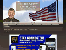 Tablet Screenshot of hillsdalecountysheriff.com